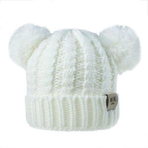 2022 Kids Designer Hats Caps Baby Winter Hoeden Groothandel Kinderen Gebreide Mutsen Pom Poms Hoed Handgemaakte Wol Haak Mutsen Meisjes Jongens