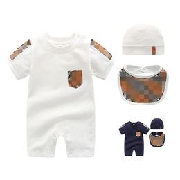 2022 Kids Romper Summer Boys and Girls Fashion NOUVEAU-NE nouveau-né les marques de vêtements pour bébé fille Bompers