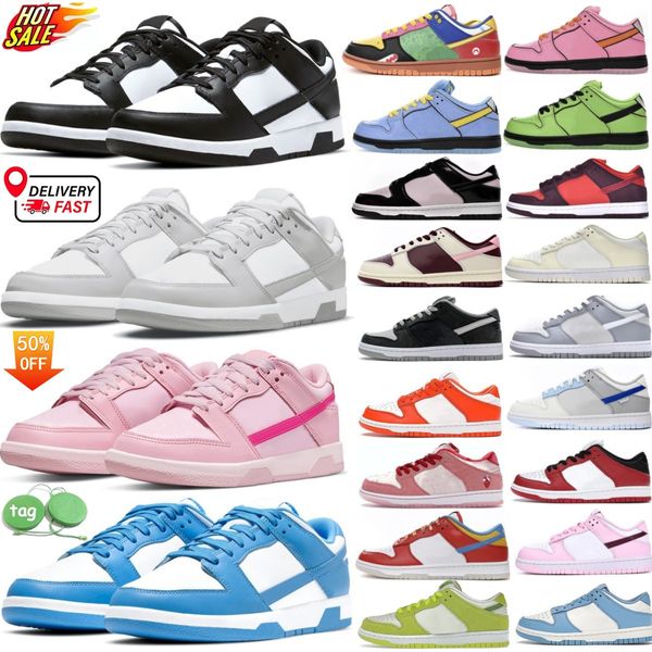 panda hommes chaussures de course bas gris brouillard noir blanc triple rose baskets photon poussière unc rose murmure laser orange syracuse valentine pur platine hommes femmes formateur