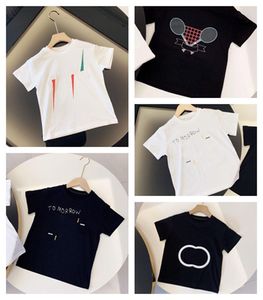 2022 Kinderen T-shirts Familie Matching Outfits Unisex T-shirt Tops T-stukken Letters Letters Kleding Round Round Round Round Meis