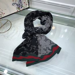 2022 Gebreide sjaalset voor mannen Dames Winter Wool Fashion Designer Cashmere Shawr Ring Luxe Plaid Check Sciarpe Echarpe Homme