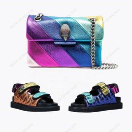 2022 Kurt Geiger London Kensington Rainbow Sac à bandoulière Designer Sacs à main Marques célèbres Sacs colorés pour femmes