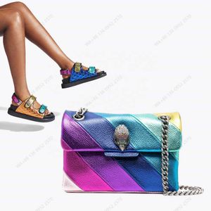 2022 Kurt Geiger London Kensington Rainbow Bag des sacs à main sacs de main célèbres sacs colorés pour femmes311v