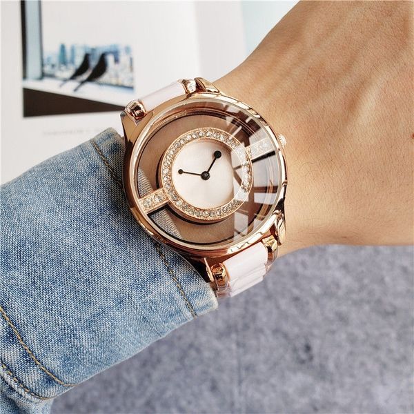 2022 Mesdames Fashion Women's 2 Hand Diamond Shaw Quartz Watch