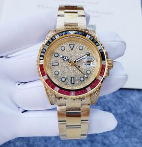 2022 montre pour femme 41 mm cadran diamant saphir miroir montre mécanique automatique pour homme calendrier bracelet en acier inoxydable beau cadeau pour les couples