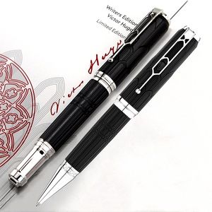 2022 Limited Edition Writer Victor Hugo Rollerball Pen Ballpoint Pens Retro Design Statue Clip Office Writing Stationery With Serial Number 5816/8600