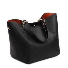2024 Clai de sac à main 95% de réduction sur la marque de luxe grande taille vintage Pu Tote Handbag Women's Geathe's Le cuir décontracté décontracté grande capacité Girl Retro Travel Bolsa