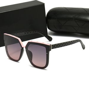 CC 2022 Marca de lujo Gafas de sol con montura de gran tamaño Diseño clásico de moda Gafas de sol cuadradas polarizadas para hombres y mujeres UV400 505