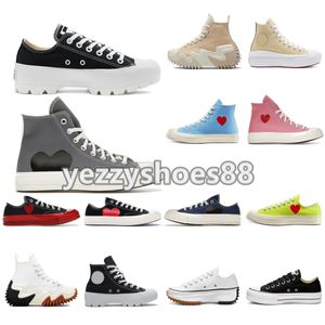 Zapatos de skate clásicos de lujo Chuck Canvas Play Joint Big Eyes High Top Dot Heart Mujeres Hombres Diseñador de moda Zapatillas Chaussures mkjkkk00001