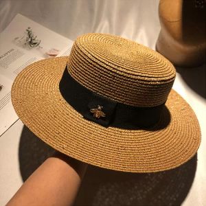 2022 Luxe designer bijenkap emmer hoed mode heren vrouwen passen tophoeden hoogwaardige stro sun caps hoed 01