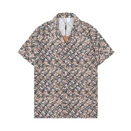 2023LUXURY Designers Chemisier Chemises Hommes Mode Harajuku Fleur Hawaii Tigre Tête Imprimer T-shirt Chemises Décontractées Hommes À Manches Courtes Col Rabattu Chemise Habillée