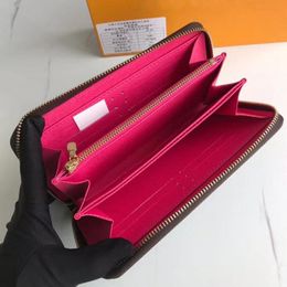 2022 designer de luxe zippy portefeuille hommes en cuir toile 8 fentes pour cartes de crédit longs portefeuilles à glissière pour femme titulaire de la carte sac à main femmes zip pochette