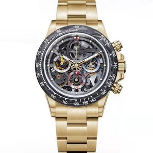 2022 Luxe heren kijken 42 mm kwarts multifunctionele klassiek horloge modewerk in meerdere tijdzones Gold Watches Designer Oro330o