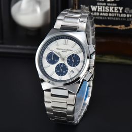 2023 Montres de luxe pour hommes Tous les cadrans de travail Montre à quartz de haute qualité Européenne Top Marque Chronographe Horloge Ceinture en caoutchouc Mode Six travaux d'aiguille Montre en gros