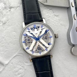 2023 luxe herenhorloges Drie steken automatisch Mechanisch horloge van hoge kwaliteit Europees Topmerk lederen band Mode AAA Horloge Montre De Luxe Cadeau