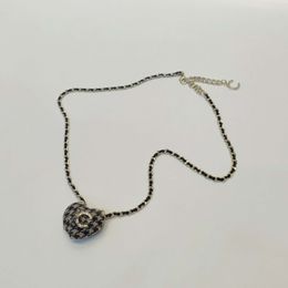 Broche à breloques et collier pendentif de qualité de luxe, avec motif en tissu cellulaire, plaqué or 18 carats, avec tampon de boîte, PS4399A, 2022