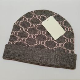 2022 luxe Mutsen gebreide muts merken ontwerper Beanie Cap heren en dames pasvorm Unisex 100% Kasjmier letter vrije tijd Skull Caps outdoor mode hoge kwaliteit