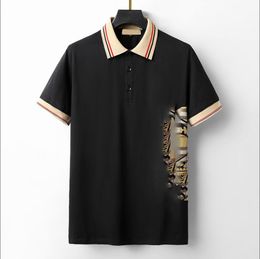 2022 Luxurys Ontwerpers Mannen Jurk T-shirt Man Polo Fashion Borduurwerk Brief Patroon Print Ademend Heren Casual Tops Dames Korte Mouw Tees Hoge Kwaliteit M-3XL # 23