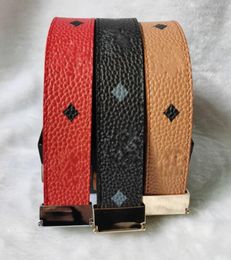 2023 m Cinturón de diseñador de lujo g Hebilla Moda Cuero genuino Cinturones de mujer para hombres Letra Doble Oro grande Classicall