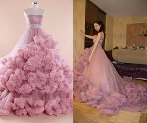 2022 moederschap jurk voor zwangere vrouwen sexy strapless tiered ruches nigh gewaden zeemeermin jurk zwangerschap jurken baby shower promkleding pro232