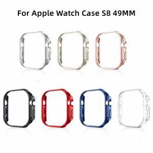 2022 Matte Hard PC Boîtier de montre en plastique acrylique Creux Couvercle de protection tout compris pour Apple Watch iWatch S8 Ultra 49mm 45mm 41mm 40mm 44mm