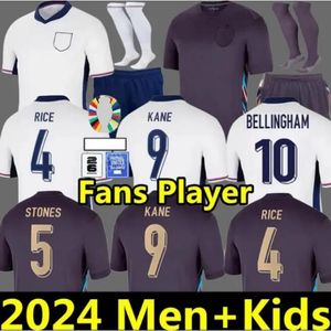 2024 Inglaterra Jersey de fútbol Kane Sterling Rashford Sancho Grealish Mount Foden Inglaterra Camisa de fútbol 24 25 Bellingham Men Kids Uniform