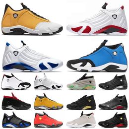 2023 Designer 14s Mens High Jumper Basketball Chaussure J14 Chaussure d'extérieur Noir Rouge Sports Hommes Jumpman Ginger University Bleu Or Rouge à lèvres Winterized Thunder