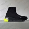 2023 Hommes Designer Sneakers Femmes Chaussette Technique 3D Knit Sock-like Baskets Designer Chaussures De Mode Blanc Noir Graffiti Sole Casual Chaussures Avec La Taille De La Boîte Eu36-46 NO017B