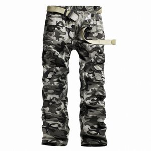 2022 Hommes Pantalons Camoue Cargo Pantalons Hommes Poches décontractées Pantalons Hommes Outwear Armée Baggy Pantalon Joger Travailleur Mâle Camo 40 Q1U2 #