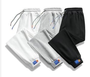 2022 hommes décontracté printemps été blanc pantalons de survêtement coton Joggers pantalon hommes Streetwear couleur unie pantalon ample