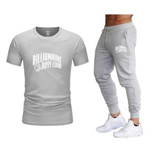 2022 Heren Casual Summer Designer T Shirts Trainingspunten Kleding Sportkleding Tweedelige T-shirt Merk Basketbal Running Sportwear Fitness Sweatshirt Sweatpants