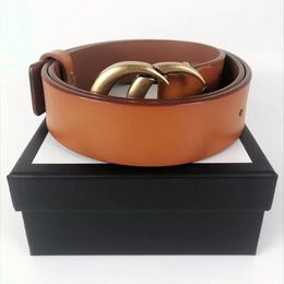 Cinturón de diseño para hombres Luxury clásico de cuero casual de cuero negro Cinturón de alta calidad Cinturón de alta calidad 3.8 cm con caja Cinturones de cuero de cuero genuino