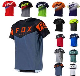 2022 Heren downhill jerseys H Fox Mountain Mtb Shirts Offroad DH Rcycle Jersey Cross Sportwear Racing Bike3854252