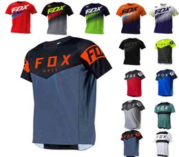 2022 Jerseys de descente masculine H Fox Mountain Mtb Shirts Offroad DH Rcycle Jersey Cross Sports Vaies Racing Bike9588326