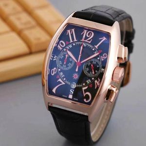 Montre à Quartz de luxe pour hommes, Type seau, affaires, loisirs, chronométrage multifonctionnel, étanche, ceinture