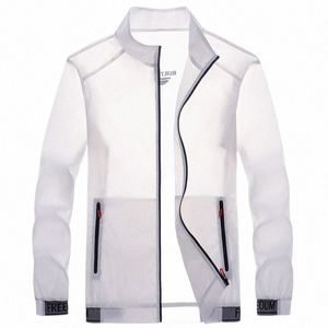 Veste à capuche ultra-légère pour hommes, coupe-vent fin, protection solaire brillante, manteau décontracté à fermeture éclair, blouson bombardier pliable, été 2022, M2d2 #