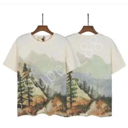 2022 T-shirts pour hommes Nouveau Visage Plante Prnit Lettre Vêtements Belle Qualité Femmes Couples Manches Courtes 100% Coton Epacket Ship295N