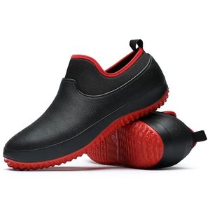 2022 hommes chaussures cuisine travail respirant antidérapant imperméable Chef décontracté plat travail eau pluie bottes 220221