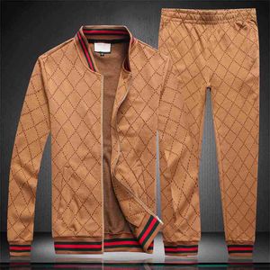 2022 hombres ropa deportiva conjunto marca para hombre chándal deportivo ropa de fitness dos piezas chaqueta de manga larga pantalones casual traje de pista de los hombres