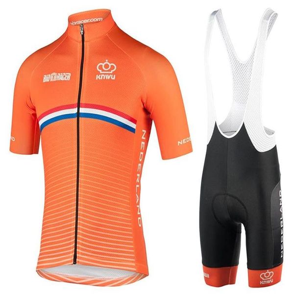 2022 Hommes Summer Triathlon Pays-Bas Équipe nationale néerlandaise Maillot de cyclisme Vêtements de vélo de montagne Maillot ciclismo ropa Taille XXS-6XL289E
