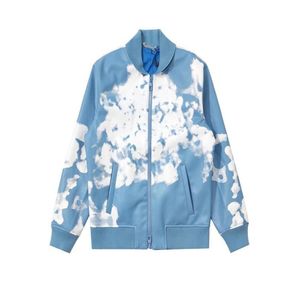 2022 Men Uniform Jackets Sky Blue Cloud Fashion Coats Warm Lederen Jackets Flying Jacket Outwear Street1163673