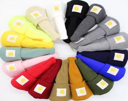 Bonnet d'hiver en laine pour hommes et femmes, bonnet chaud de marque, double couche pliée, européen et américain, 2022, 6728262