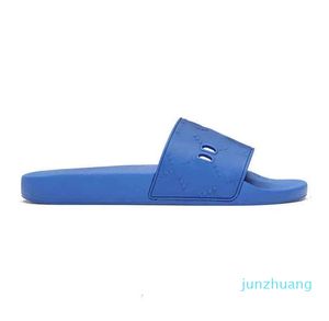 2022 Mannen Vrouwen Platform Slides Luxe Designer Sandalen Multicolor Zwart Wit Blauw Kastanjebruin Brocade Rubber Slipper Mode Strand 85