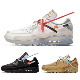 2022 Men Dames Running schoenen 90s Trainers Classic Sports Chausures Virgil Designer World Cup Triple White Black Red Off Sneakers 36-45 A2