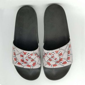 2022 Mannen dames glijbanen Summer Beach indoor flat g sandalen slippers bijen groen rood blauw huis slippers met doos