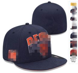2022 Men039s Бейсбольные кепки Мода Хип-хоп Футбол Спорт на поле Полностью закрытые дизайнерские кепки Fan039s Mix Размер 78 Sized4542600