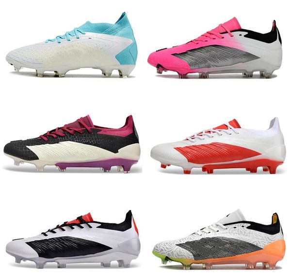 Chaussures de football Elite FG Génération Pred Solar Energy Perlized Nightstrike League ferme Boots de football de football spécial 30e anniversaire Yakuda Outdoor Shoes