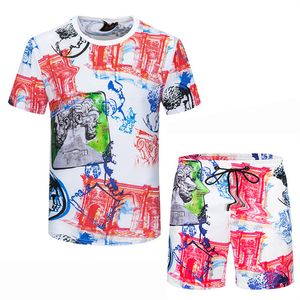 2022 Mens Beach Designers Tracksuits Summer Suits Fashion Women T-Shirt Seaside Holiday Shirts Shorts Sets Men Luxury Casual Sports Outfits Sportkleding A12