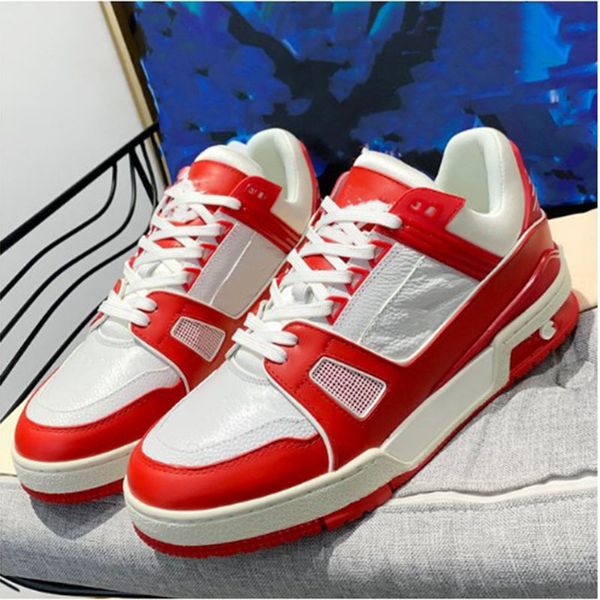 2022 Mens Casual Flat Trainer Sneaker Diseñador de lujo Transpirable White Tennis Sport Shoe Lace Up Multi Color para Otoño Invierno adasadadasdaws