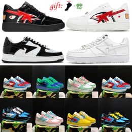 Chaussures de sport pour hommes SK8 Sta Designer BAP Ed Camo Noir Blanc Vert Rouge Orange Camouflage Hommes Femmes Baskets Sports Baskets Plate-forme Chaussure Mode Taille 35-45